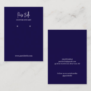 Visite Carte de Présentation de Bijoux sur Mesure Earring