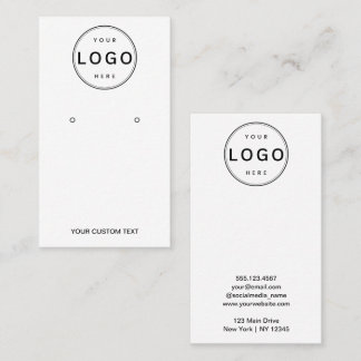 Visite Carte de Présentation de Boucles d'Oreilles Logo C