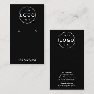 Visite Carte de Présentation de Boucles d'Oreilles Logo C