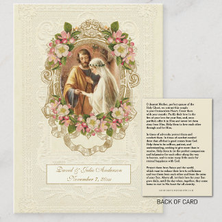 Visite Carte de prière catholique traditionnelle pour mar