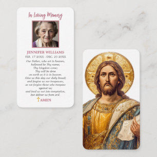 Visite Carte de prière Christ Pantocrator La prière du Se