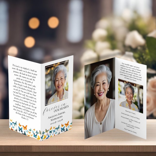 Visite Carte de prière commémorative aux petits papillons (Créateur téléchargé)