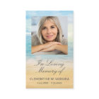 Carte de prière commémorative de funérailles de pl