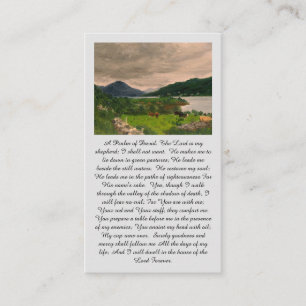 Visite Carte de prière de célébration de la vie - Psaume 