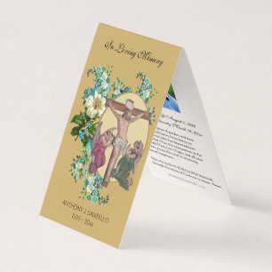 Visite Carte de prière de Jésus aux funérailles catholiqu