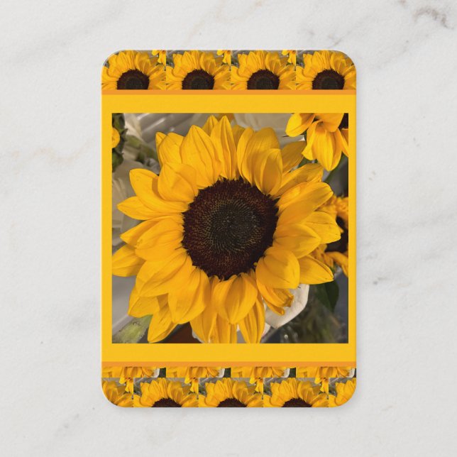 Visite Carte de prière de tournesol (Devant)