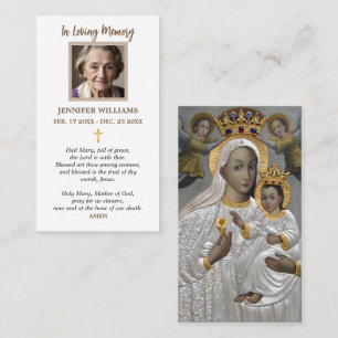 Visite Carte de prière Notre-Dame de la Guérison Divine M