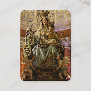 Visite Carte de prière Notre-Dame du Mont Carmel et Jésus