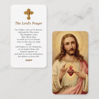 Visite Carte de prière quotidienne Sacré-Cœur de Jésus 