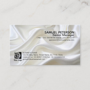 Visite Carte de professionnel de texture de tissu de