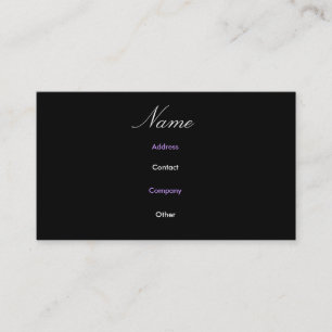 Visite Carte de profil Abigail III