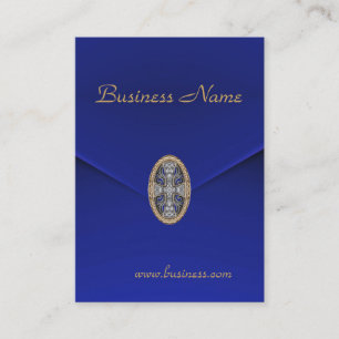 Visite Carte de profil Affaires Rich Blue Velvet Jewel