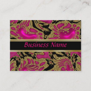 Visite Carte de profil Affaires Zizzago Élégant Noir Rose