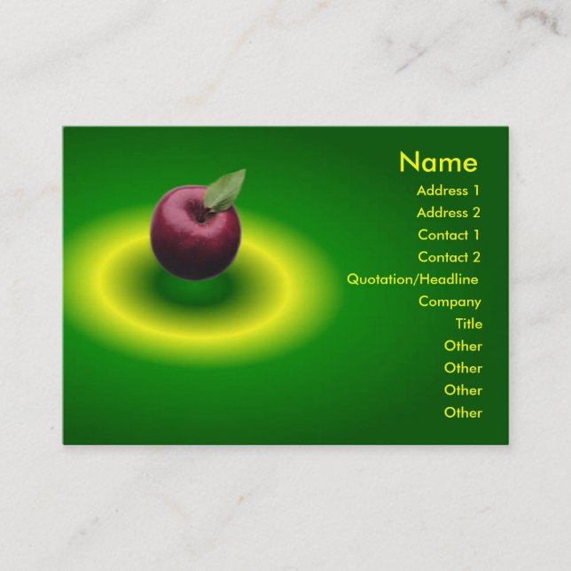 Visite Carte de profil Apple (Devant)