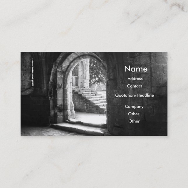 Visite Carte de profil Architect (Devant)