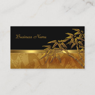 Visite Carte de profil Bamboo Or Noir Asiatique