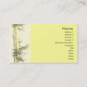 Visite Carte de profil Bambou