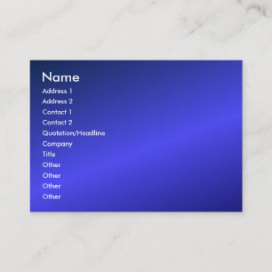 Visite Carte de profil bleue