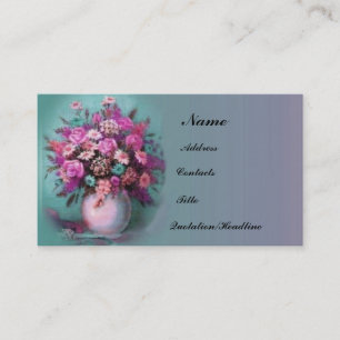 Visite Carte de profil Bouquet de Fleurs