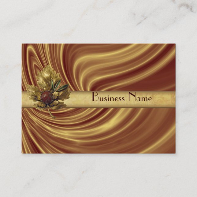 Visite Carte de profil Business Gold Silk (Devant)