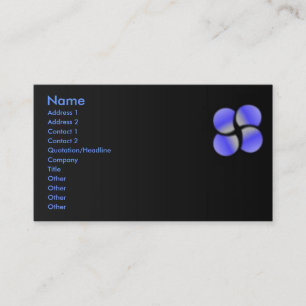 Visite Carte de profil Cercles bleus