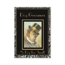 Carte de profil Chiens Groomers Vintages 2 Frame