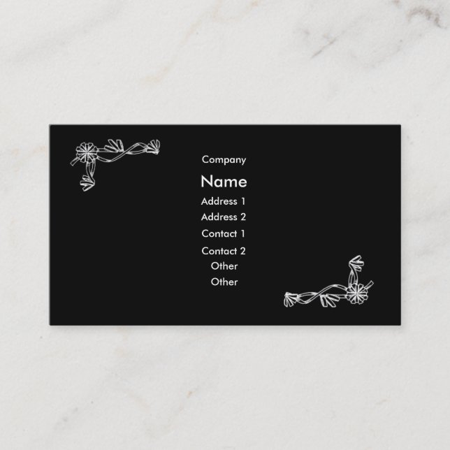 Visite Carte de profil classique (Devant)