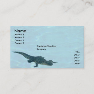 Visite Carte de profil d'alligator