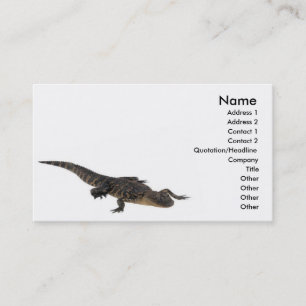 Visite Carte de profil d'alligator