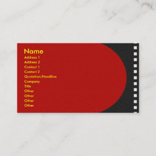Visite Carte de profil de bande de film négative