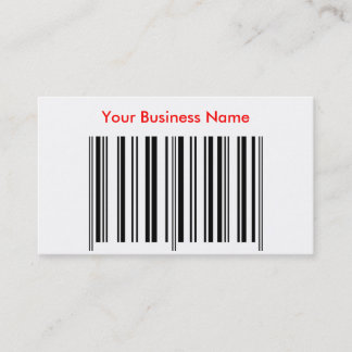 Visite Carte de profil "de code barres"