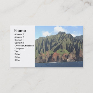 Visite Carte de profil de côte de Napali