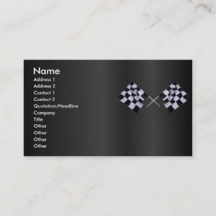 Visite Carte de profil de drapeau de course