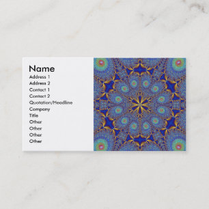 Visite Carte de profil de fractale de paon