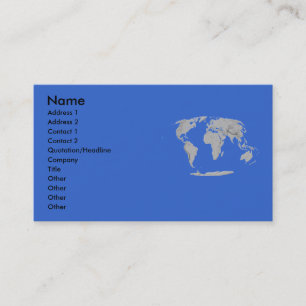 Visite Carte de profil de globe