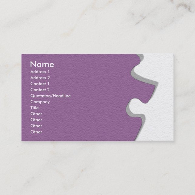 Visite Carte de profil de grès pourpre (Devant)