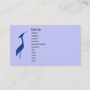 Visite Carte de profil de HÉRON de GRAND BLEU