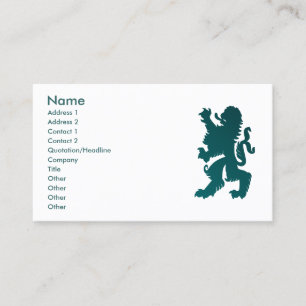 Visite Carte de profil de lion puissant
