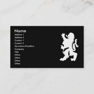 Visite Carte de profil de lion puissant