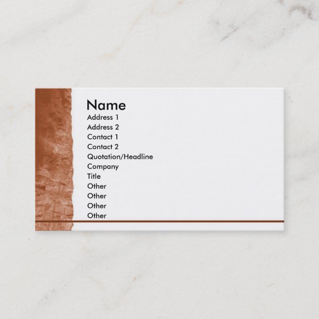 Visite Carte de profil de montagne (Devant)