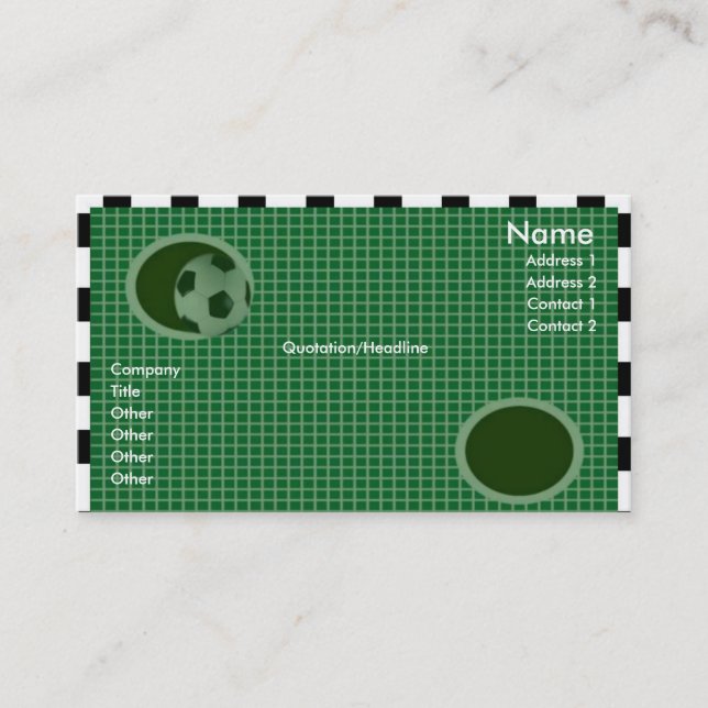 Visite Carte de profil de mur d'objectif (Devant)