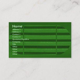 Visite Carte de profil de navette verte