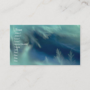 Visite Carte de profil de plumes