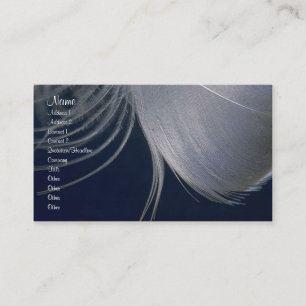 Visite Carte de profil de plumes