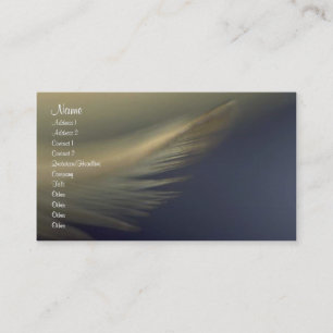 Visite Carte de profil de plumes