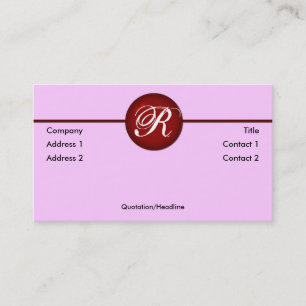 Visite Carte de profil de point rouge