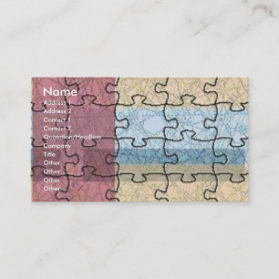 Visite Carte de profil de puzzle Abstraite