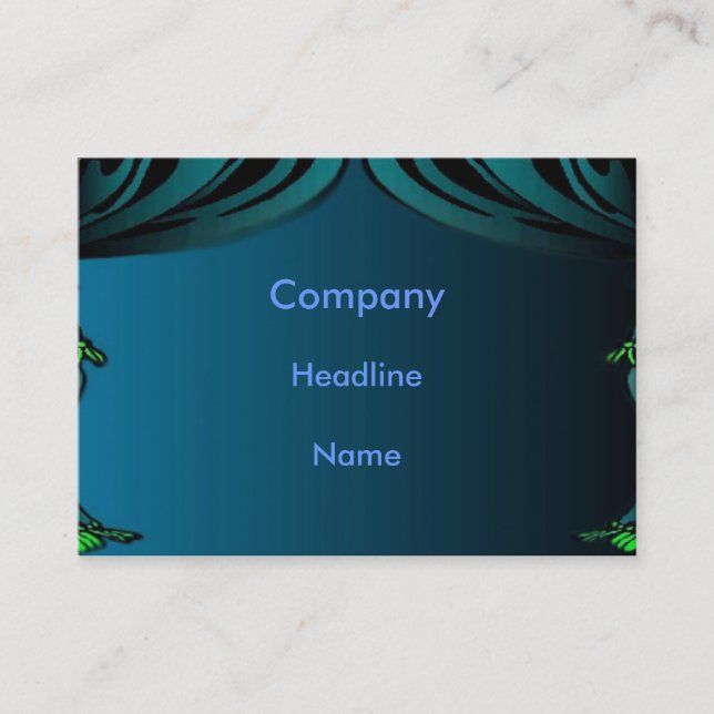 Visite Carte de profil de rideau (Devant)