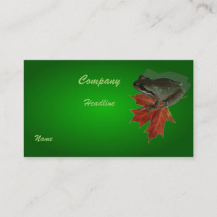 Visite Carte de profil d'entreprise Green Frog
