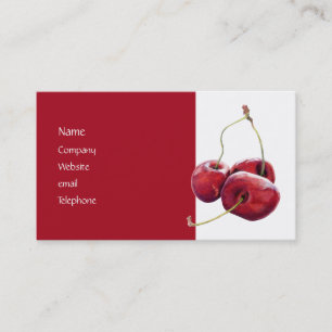 Visite Carte de profil des trois cerises